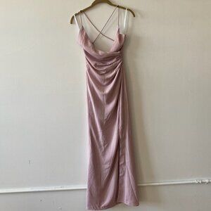 Superdown Silk Maxi Dress Evening Gown